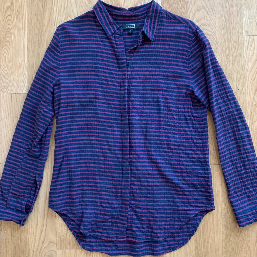 AYR Striped Long Sleeve Button Down
